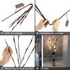 Fleurs décoratives 1 PC 20 ampoules LED Willow Branch Lights Lampe Vase Filler Brindille Allumé Artificielle De Noël De Mariage