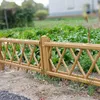 Fencing Simulation of bamboo joint railing in fenced garden scenic area Outdoor courtyard fence