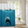 Rideaux de douche sur le thème de l'océan, requin, baleine, rideau de douche décoratif imperméable pour salle de bain, Simple et à la mode