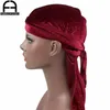 Bandanas Durag Luxury Men Shiny Velvet Durags Turban Bandana Headband Men Durag Biker headwear hat accessories men's hat 230323