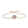 2023 Mix 3 Braccialetti di colore Oro rosa Argento S925 argento sterling Sparking Aaa Cz Evil Eye Catena a maglie 18K Oro Ragazza Donna Turco J212n