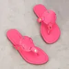 الأفعى من الجلد Emed Leather Sandal Slides Slippers Womens White Black Patent Pink Sier Flip Flops Flops Size 36-41 Fashion