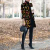 Damespakken Blazers Multicolors Flower Gedrukte Casual vrouwen Winter Indie Folk Jacket Lange mouw Vintage jas Slim Office Lady Outwear 230324