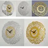 Horloges Murales Acrylique Surah Al Ikhlas Calligraphie Islamique Eid Décor Miroir 3D Silencieux Quartz 230324
