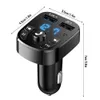 2024 Bil Charger FM Sändare Bluetooth Audio Dual USB Car Mp3 Player Autoradio Handsfree Charger 3.1A Fast Charger Car Accessories