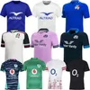 2023 Custom Ireland Rugby Jersey 22 23 Scotland English South Englands UK African XV de French Home Away Italia Alternate Africa Rugby Men Shirt S-5xl