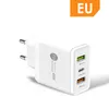 Nuovo caricabatterie per telefono a ricarica rapida PD45W 5V 4A Testina di ricarica per adattatore multiporta USB PD 2 standard britannico