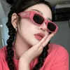 Lunettes de soleil 2023 Style Palm Letters Fashion Black Frame Ins Hip Hop Sun Glasses Unisexe pour femmes hommes