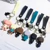 Cartoon Cute Magical Family Kids Jewelry Keychain Ryggsäck Animation Karaktär Key Ring Accessories Hanger Multi Colors