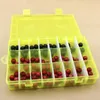 Jewelry Pouches Practical Adjustable Plastic 2Compartment Storage Box Case Ornaments Bead Rings Display Organizer