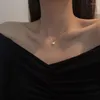 Ketens kleurrijke l fashion vrouwen hangsel kettingen fijn link ketting persoonlijkheid metalen slot vorm dagelijkse life feest ketting sieraden cadeau