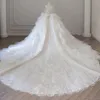 A Line Wedding Dress Vintage Appliqued Newest Sexy Scoop Neck Sleeveless Bridal Gowns Sequined Lace Appliques Beaded Vestios Novia Robe De Mariee 403