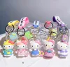 Carton Cute PVC Keychains 3D Car Backback Back Dog Key Ring Hight Hiftchains بالجملة