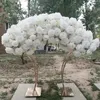 Dekoration Hot Luxury White Artificial Flowers With Arch Wedding Table Centerpiece Imake719