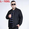 Vestes pour hommes 8XL 6XL Bomber Zipper Jacket Homme Casual Streetwear Hip Hop Slim Fit Pilot Coat Hommes Vêtements Plus Size