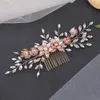 Copricapo Capelli da sposa Pettine laterale Clip Tiara Orecchie di grano abbaglianti Accessori con bacchette per il compleanno Stage Party Show Dress Up