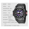 Wristwatches SMAEL Dual Time Men Watches 50m Waterproof Military Watches for Male 8007 Shock Resisitant Sport Watches Gifts Wtach 230324