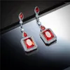 Boucles d'oreilles pendantes Zircon cubique classique cadeaux d'anniversaire significatifs accessoires de fête rétro en gros en vrac et