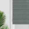 Curtain Self-Adhesive Pleated Blinds Half Blackout Windows Curtains For Kitchen Bathroom Balcony Shades Coffee/Office Window 2023