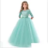 Robes de fille enfants demoiselle d'honneur fleur filles pour robe de soirée adolescente enfants princesse 8 10 12 14 ans livraison directe Dhipj