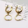 Charm 23SS 20Style Simple Fashion Designer Letters Stud Hoop 18K Gold Plated 925 Silver Circle Women Crystal Rhinestone Earring Wedding Party Jewerlry Y240429