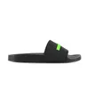 2023 Men Women Slippers Slides Brand Sandals Shoes Black Fluo Green White Cool Grey Beige Blue Pink Yellow Mens Rubber Slipper Slide Fashion Sandal 36-45