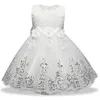 Girl's Dresses Flower Girls Dress 2022 Elegant Princess Dress Infant Ball Gown Costume Baby Kids Dresses For Girl Baby Wedding Party Vestidos W0323
