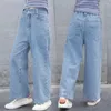 Jeans kinderbroek meisjes pants lente herfst herfst demin casual kleding tienerjongens kleding voor 5 7 9 11 13 jaar