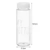 bouteille d'eau Léger Innovant Transparent Étanche Anti-dérapant Sport Coupe PC Tasse À Eau Durable pour Voyage P230324