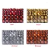 Décoration de fête 100pcs / Set Boules d'arbre de Noël Ornements de boules de Noël Décoration suspendue Ornement Joyeux