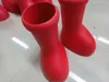 2023 MSCHF Men Women Rain Boots Designers big red boot Thick Bottom Non-Slip Booties Rubber Platform Bootie Fashion astro boy size 35-44 gw4