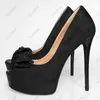 Olomm Donne Primavera Pompe Camoscio Nodo a Farfalla Tacchi A Spillo Peep Toe Splendido Verde Viola Night Club Scarpe Donna Formato DEGLI STATI UNITI 5-20