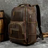 School Bags sbirds men's leather backpack retro luxury fashion style bagpack travel bag backpack shoold bag for man leather daypack men 230324