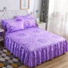 Bed Skirt 3pcs Bedding Bed Skirt With 2pcs Pillowcases Wedding Bedspread Bed Sheet Mattress Cover Full Twin Queen King Size Bedsheets 230324
