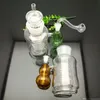 Rauchpfeifen Klassische Spiralflasche mit hängender Kürbisglas-Zigarettenflasche Großhandel Bongs Öl