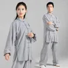 Stage Wear Chinese Traditional Unfiorm Women Morning Taiji Exercise Clothing Men Wushu Martial Arts Performance Wing Chun Uniform