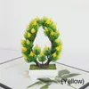 Fleurs décoratives 1 pc Artificielle Paon Faux Plantes Bonsaï Simulation Plante En Pot SÈCHE Maison Table Ornement Bureau Bureau Chambre Décoration