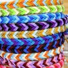 Handgemaakte geweven gevlochten touw verstelbare bedelarmbanden voor vrouwen mannen minnaar Solid Color Summer Beach Sieraden