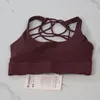 Sutiã de ioga feminino Align Lu, fitness, corrida, casual, respirável, secagem rápida, oito cordas, sutiã curto para ioga à prova de choque