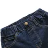 Dżinsy Spring/Autumn Children Chłopiec's Jeans Casual Elastyczne talia Solidne dżinsowe bawełniane ubrania dla dzieci dla 2-8 roku 230324