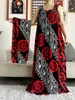 Ethnic Clothing 2023 Women Cotton Summer Sleeveless Dress With Scarfs Under African Dashiki Maxi Lady Robe Loose Kaftan Vestidos 230324