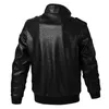 Herenleer Faux 2023 Jacket Fall Vintage Leisure Motorcycle Rider Men's PU Pilot Design Lederen Coat Meerdere zakken 230324