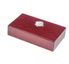 Кедровый деревянный туристический хьюмидор сигарный коробка портативная сигара с гигрометровым увлажнителем сигара -хьюмидор коробка для кожи на кубике корпуса