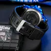 Montre-bracelets Black Blue Mens Watches Sport Sport Imperproof Quartz Man Women Wristwatch Digital Dual Time Watch Clocks Relogie Masculino 2023