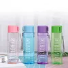 water bottle Sports Bottle 7 Colors Drink Bottle Matte Clear Body Fashion Outdoor Portable Water Cup P230324