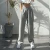 Women's Pants & Capris HOUZHOU Women Sweatpants Korean Fashion Hiphop Oversize Gray Jogging Baggy Sports High Waist Joggers White Trousers F