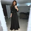 Casual Dresses Women Plain Dress Lady Long Sleeve Buttons Shirts High Waist Solid Floor-Length Spring For