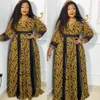 Ethnic Clothing African Maxi Dresses For Women 2023 Plus Size Evening Party Long Africa Elegant Kaftan Muslim Print 230324