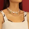 3 -stcs/set handgemaakte kralen liefdesvormige hanger kettingen imitatie parel choker damesmode