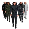 2023 PLUS SIZE 3xl Tracksuits Wojskowy bluzę z kapturem Wojska 2 sztuki ustawiają twój kamuflaż Mężczyzna Man Spring Spring Autumn Tactical Fress Pants Atletyczny